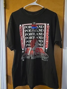 Vintage 1992 NBA Western Conference Finals Portland TrailBlazers T-Shirt Gr. LARGE - Bild 1 von 7