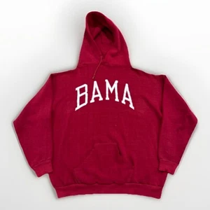 Russell Athletic Hoodie Mens XXL Vintage 70s Alabama Crimson Tide Red Sweatshirt - Picture 1 of 8
