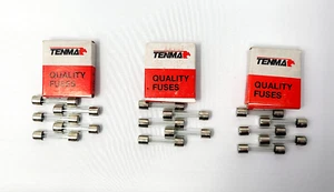 Tenma/MCM 5 AMP 250 V Glass Fuse 28-308 [Lot of 15] - NOS [FREE S&H] - Picture 1 of 12