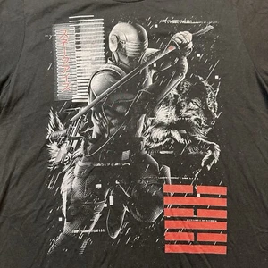 T-shirt GI JOE serie classificata bootleg SNAKE EYES Tracie Ching opera d'arte nera L - Foto 1 di 8