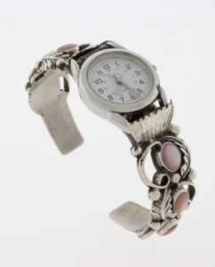Vintage Ladies Watch Bracelet By Navajo Artist Harvey Pino - Picture 1 of 4