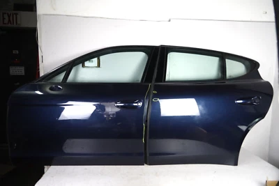 2010-2016 PORSCHE PANAMERA LEFT FRONT & REAR DRIVER DOOR SHELL COMPLETE BLUE OEM - Image 1 of 4