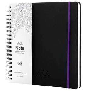 Hardcover Sketchbook – Spiral Bound Sketch Book for Drawing – 10x10 Art Journ... - Bild 1 von 9