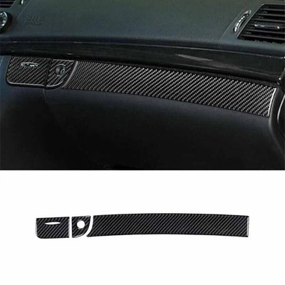 3X Cubierta Tablero Pasajero Fibra de Carbono para Mercedes-Benz W211 2003-2009 Foto 1 de 4