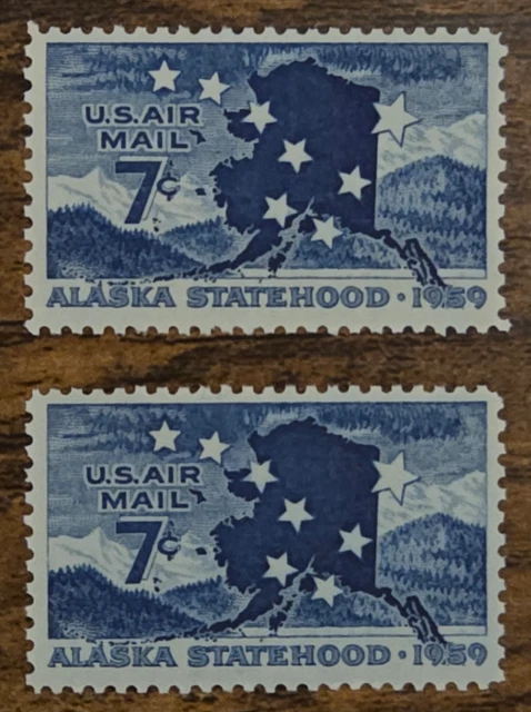 US - Scott C53 - Air Mail - Alaska Statehood - Qty: 2 - MNH!!! - Image 1 of 1