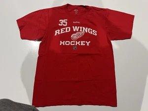 Detroit Red Wings Shirt Herren Medium Rot Reebok Red Wings 35 Howard - Bild 1 von 3