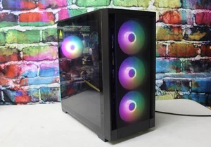 Custom RGB Gaming Desktop PC Intel Core i7 3.40 Quad 32 GB SSD Nvidia RTX 5060 - Bild 1 von 8