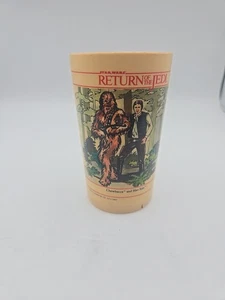 VINTAGE! 1983 Deka Star Wars-Return of the Jedi Plastic Cup-Leia-Han-Chewbacca - Picture 1 of 6