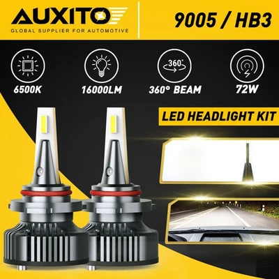 9005 LED Headlight Super Bright Bulbs Kit White 6500K 160000LM High/Low Beam NEW - Image 1 of 4