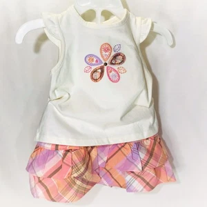 Carters Baby Girls Skort Set 3 Mo Floral Plaid Infant NWT - Picture 1 of 6