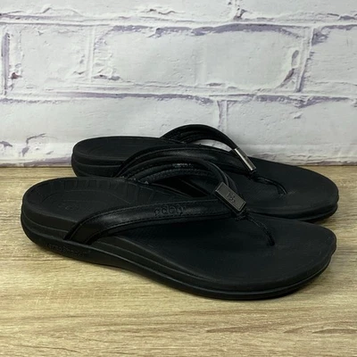 Gdefy Gravity Defyer Mary G-Comfort Black Flip Flop Sandals Women's Size 7 Thong - Image 1 of 4