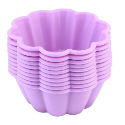  10 Pcs Cupcake Tins for Baking Mini Silicone Muffin Pan Cups Mold - Bild 1 von 4