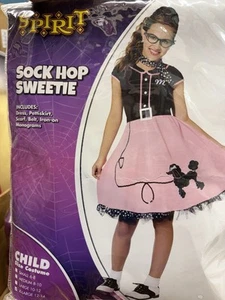 Sock Hop Sweetie 50's Poodle Skirt Dress Halloween Costume Child XL 12-14 - Picture 1 of 5