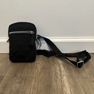 Vera Bradley Black Crossbody Bag/ Purse (RFID, Hipster) Small - Picture 1 of 4