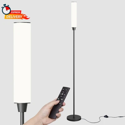 Lámpara de pie con control remoto, lámparas de pie brillantes para sala de estar/dormitorio Foto 1 de 4