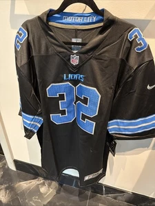 Maglia calcio Detroit Lions #32 Brian Branch nera cucita uomo 3XL - Foto 1 di 10