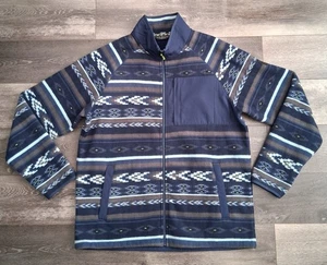 Chaqueta polar de peso medio Alpine Design Aztec Jokull azul marino talla grande nueva sin etiquetas  - Imagen 1 de 8