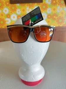 True Blue Blocker modische Sonnenbrille 100 % UV400 - blaue Blocker - schwarzes Gestell - Bild 1 von 10