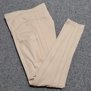 Fabletics Pants Womens Small Tan High Waisted Motion365 Pocket 7/8 Yoga Training - Picture 1 of 14