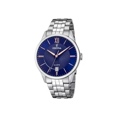 Orologio Uomo Festina F20425/5 Con Cinturino Acciaio E Quadrante Blu - Immagine 1 di 3