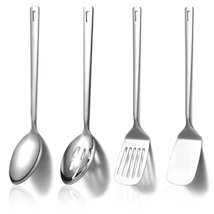 Stainless Steel Kitchen Utensils Set 4pcs, Cooking Utensils Set, Kitchen Tool... - Foto 1 di 8