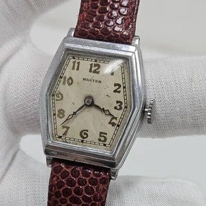 Vintage Swiss Warwick Swiss 6 Jewel Art Deco Men's Wrist Watch Master Rare Runs - Picture 1 of 11