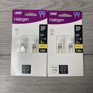 Feit Electric 20 Watt Bright White G8 Bi-Pin Base Dimmable 120V Light Bulb - x2 - Picture 1 of 6