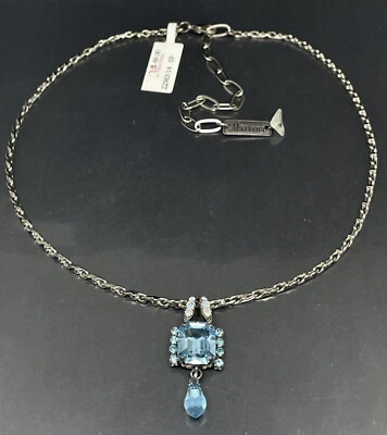 "Collar colgante Mariana placa de plata multicolor cristal de Swarovski para mujer 15-19""" Foto 1 de 4