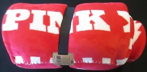 NUOVA COPERTA PELUCHE VICTORIA'S SECERET "ROSA" ACCOGLIENTE 50x60 ROSSO/BIANCO - Foto 1 di 3
