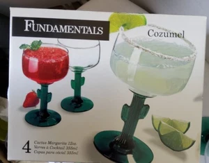 Libby Cozumel Margherita Cactus Glasses - Picture 1 of 6