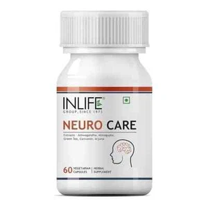 Inlife Neuro Nerve Care Health Supplement-500 mg - 60 Veg. Capsules-Free Ship - Picture 1 of 5