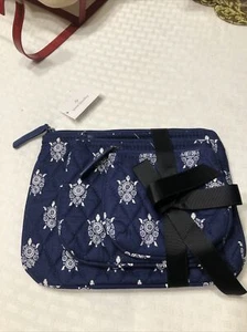 VERA BRADLEY TRIO OF COSMETIC BAGS SEA TURTLESnFOR PURSE TRAVEL HOME - Picture 1 of 2