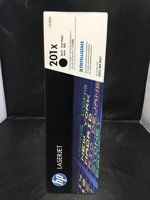 Authentic HP 201 X Black Toner Cartridge (CF400X) Brand New Factory Sealed - Image 1 of 2