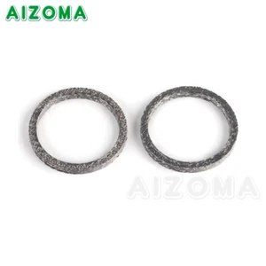 2pcs Exhaust Port Gaskets For 1984-2024 Harley Evolution Big Twin Cam Sportster - Picture 1 of 8