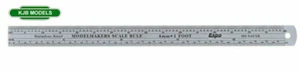 BNIB EXPO 74104 OO Gauge 4mm Scale S/S Ruler - Model Railway Conversion Ruler - Photo 1 sur 2