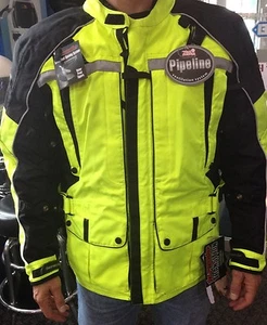 Tourmaster Waterproof Protective Transition 3 Hi-Viz Motorcycle Jacket - Picture 1 of 7