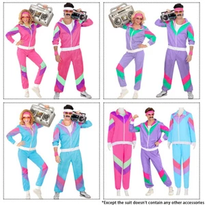 70er 80er Jahre Retro Aerobic Trainingsanzug Karneval Kostüm Unisex Damen Herren - Bild 1 von 27