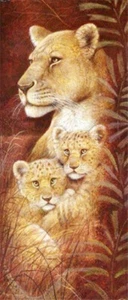 Large 5D Diamond Painting Leopard Family Cross Stitch Hand Embroidery Decor Kits - Picture 1 of 6