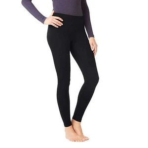 New 32 Degrees Heat Women's Thermal Base Layer Pant Leggings Black Size Large - Picture 1 of 3