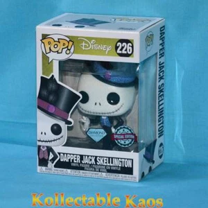 NBX - Dapper Jack Skellington Diamond Glitter Pop! Vinyl Figure (RS) #226 + Prot - Picture 1 of 3