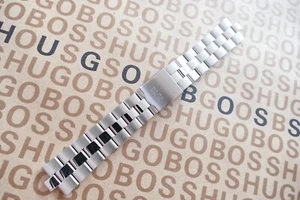 New Hugo BOSS watch bracelet clasp strap Metropolis square 1680 20mm steel swico - Picture 1 of 19