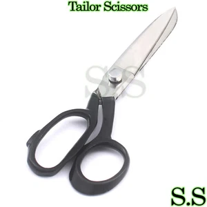 1 TAILOR SCISSORS HEAVY DUTY FABRIC CUTTING TAYLOR SHEAR UPHOLSTERY Black Han 6" - Picture 1 of 3