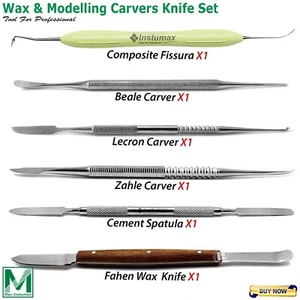 Basic Dental Laboratory Waxing Instruments Carver Spatula Mixing Instrument Bowl - Picture 1 of 7