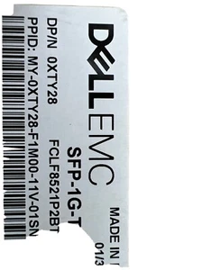 Dell Networking, Transceiver, SFP, 1000BASE-T - up to 100 m - Picture 1 of 3