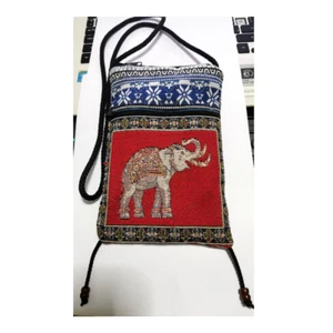 Thai Elephant Crossbody Purse Thailand Souvenir Travel Festival Shoulder Bag - Picture 1 of 2