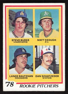 Burke / Keough / Rautzhan / Schatzeder 1978 Topps #709 Rookies VG |0313 - Picture 1 of 2