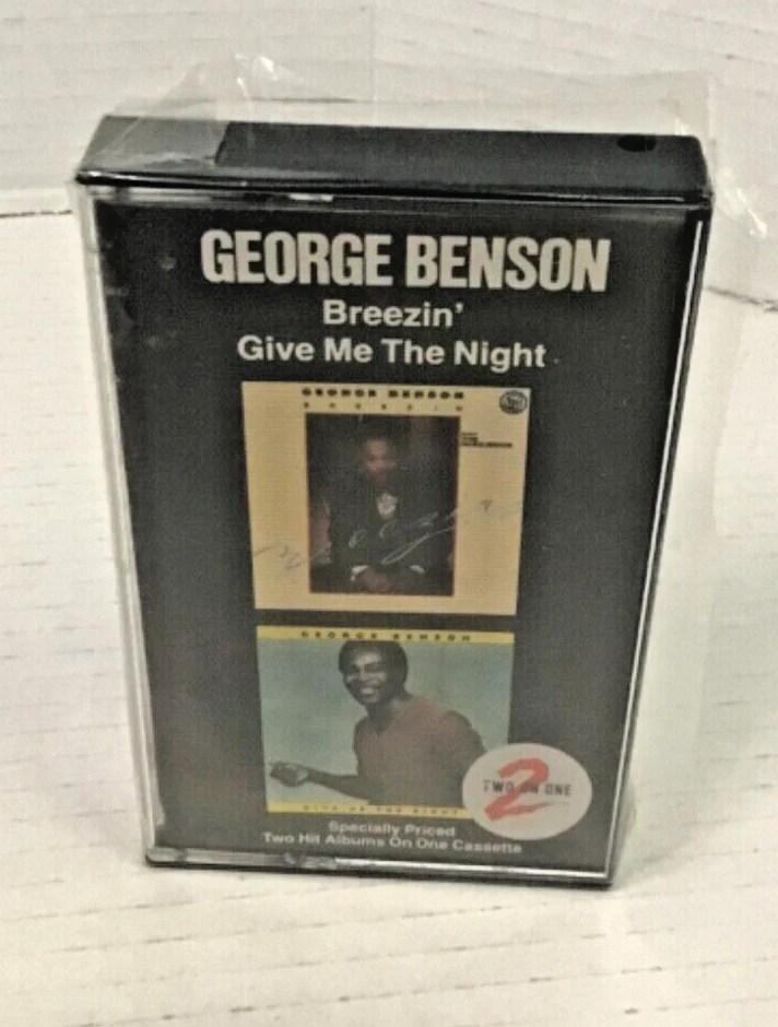 GEORGE BENSON BREEZIN' & GIVE ME THE NIGHT 2 IN ONE Like New not sealedTape VG+ - Image 1 of 4