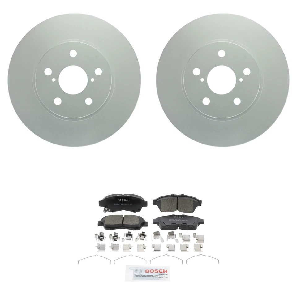 Kit de pastillas de freno de disco de cerámica rotores Quietcast delanteros Bosch para Toyota RAV4 Foto 1 de 1