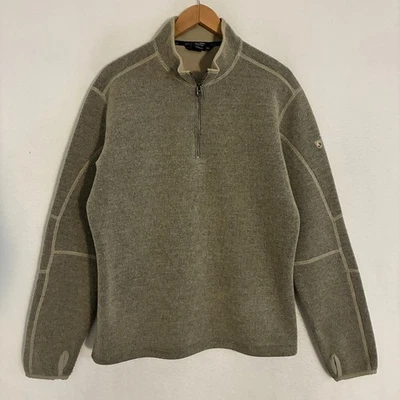 Chaqueta Suéter Kuhl Thor ThermoKore Para Hombre L 1/4 Resistente al Viento Vellón Gorpcore Foto 1 de 4