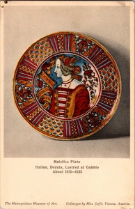 AK Maiolica Platte Kollotypie Max Jaffe unbespielt - Bild 1 von 3